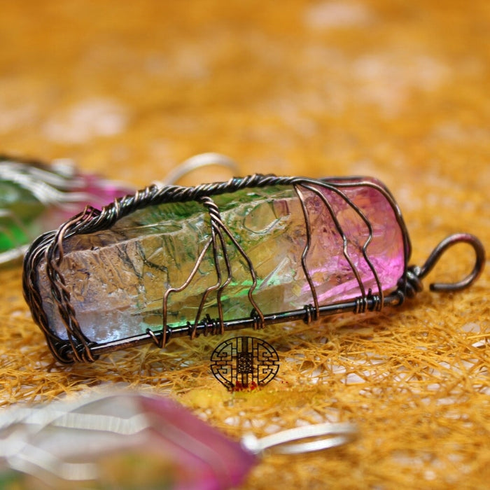 Wholesale Tricolor Column Handmade Pendant JDC-CS-Jinshe005 charms 金蛇 Wholesale Jewelry JoyasDeChina Joyas De China