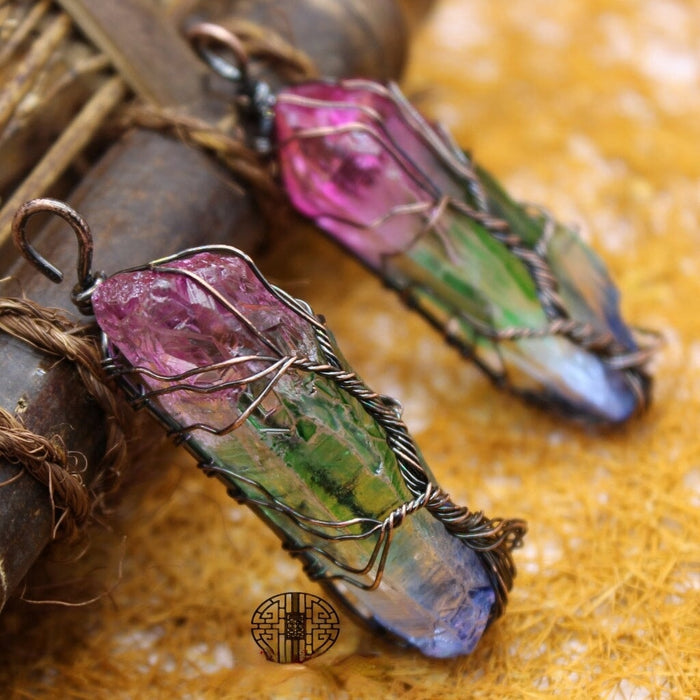 Wholesale Tricolor Column Handmade Pendant JDC-CS-Jinshe005 charms 金蛇 Wholesale Jewelry JoyasDeChina Joyas De China