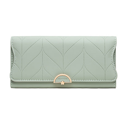 Wholesale Trifold PU Leather Clutch Wallet JDC-WT-Huob004 Wallet 霍珀 green Wholesale Jewelry JoyasDeChina Joyas De China