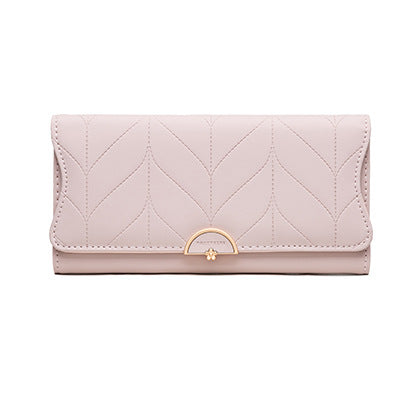 Wholesale Trifold PU Leather Clutch Wallet JDC-WT-Huob004 Wallet 霍珀 Pink Wholesale Jewelry JoyasDeChina Joyas De China