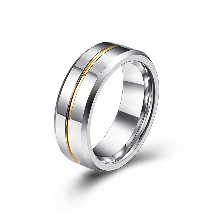Wholesale tungsten steel colored band ring JDC-RS-QianF017 Rings 千风 2 7# Wholesale Jewelry JoyasDeChina Joyas De China