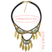 Wholesale Turquoise Alloy Leather Leaf Necklace JDC-NE-Yunl002 Necklaces 云罗 Wholesale Jewelry JoyasDeChina Joyas De China