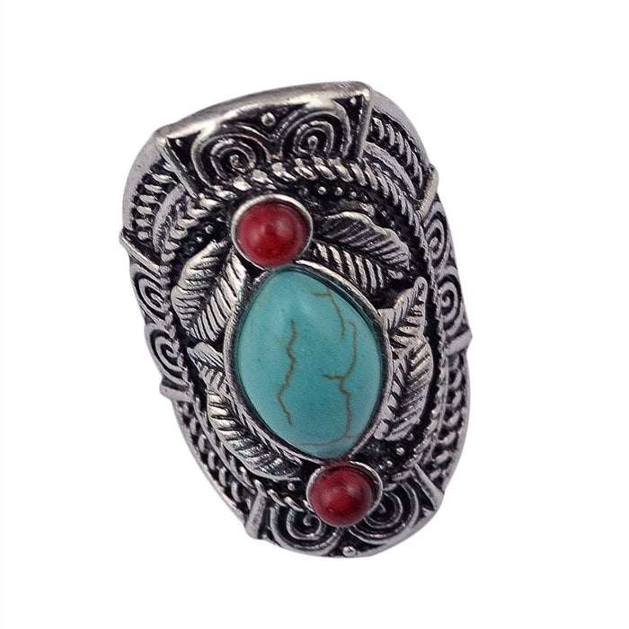 Wholesale turquoise alloy rings JDC-RS-Yunl001 Rings 云罗 A Wholesale Jewelry JoyasDeChina Joyas De China