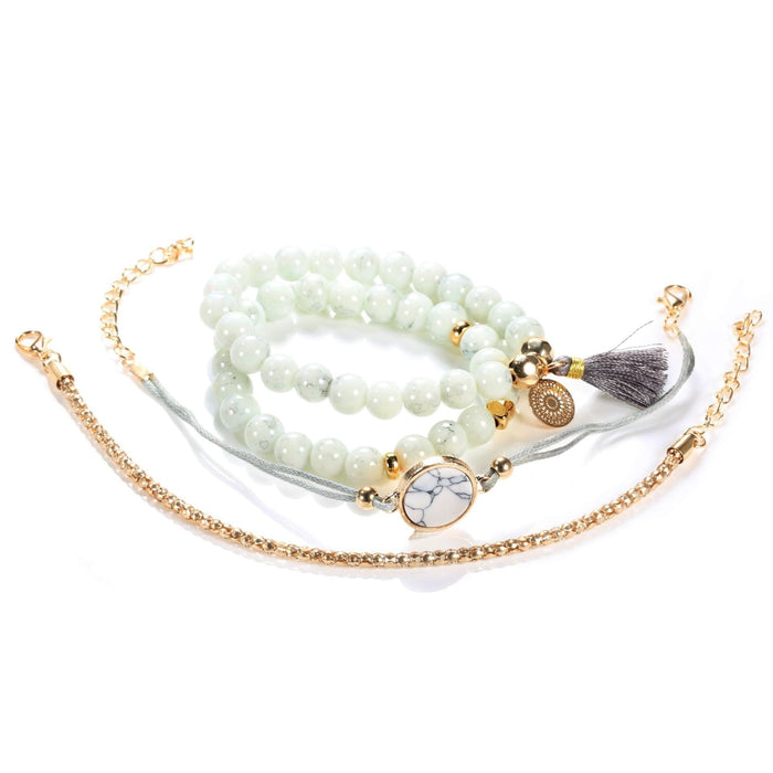 Wholesale Turquoise alloy tassel Bracelet JDC-BT-DaiR003 JoyasDeChina Wholesale Jewelry JoyasDeChina Joyas De China