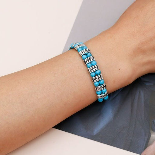 Wholesale turquoise carved bracelet JDC-BT-Weny009 Bracelet 纹颖 Wholesale Jewelry JoyasDeChina Joyas De China