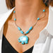 Wholesale turquoise elephant necklace JDC-NE-Weny002 NECKLACE 纹颖 Wholesale Jewelry JoyasDeChina Joyas De China