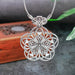 Wholesale Turquoise Hollow Flower Necklace JDC-NE-Weny040 NECKLACE 纹颖 Wholesale Jewelry JoyasDeChina Joyas De China