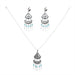 Wholesale Turquoise Leaf Tassel Alloy Earrings Necklace Set JDC-NE-Yunl004 Necklaces 云罗 Wholesale Jewelry JoyasDeChina Joyas De China