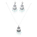 Wholesale Turquoise Leaf Tassel Alloy Earrings Necklace Set JDC-NE-Yunl004 Necklaces 云罗 Wholesale Jewelry JoyasDeChina Joyas De China