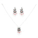 Wholesale Turquoise Leaf Tassel Alloy Earrings Necklace Set JDC-NE-Yunl004 Necklaces 云罗 Wholesale Jewelry JoyasDeChina Joyas De China