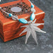 Wholesale Turquoise Maple Leaf Necklace JDC-NE-Weny010 NECKLACE 纹颖 Wholesale Jewelry JoyasDeChina Joyas De China