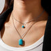 Wholesale turquoise multi-element necklace JDC-NE-Weny020 NECKLACE 纹颖 Wholesale Jewelry JoyasDeChina Joyas De China