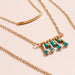 Wholesale Turquoise Multilayer Necklace JDC-NE-Weny017 NECKLACE 纹颖 Wholesale Jewelry JoyasDeChina Joyas De China