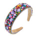 Wholesale Turquoise Rhinestone Fabric Pearl Crystal Headband JDC-HD-YiS005 Headband 镱森 Wholesale Jewelry JoyasDeChina Joyas De China
