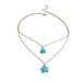 Wholesale Turquoise Star Necklace JDC-NE-Weny019 Bracelet 纹颖 Wholesale Jewelry JoyasDeChina Joyas De China