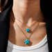 Wholesale Turquoise Star Necklace JDC-NE-Weny019 Bracelet 纹颖 Wholesale Jewelry JoyasDeChina Joyas De China