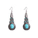 Wholesale turquoise vintage alloy earrings JDC-ES-ManY003 Earrings 满溢 Wholesale Jewelry JoyasDeChina Joyas De China