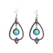 Wholesale turquoise vintage alloy earrings JDC-ES-ManY003 Earrings 满溢 Wholesale Jewelry JoyasDeChina Joyas De China