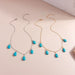 Wholesale Turquoise Water Drop Necklace JDC-NE-Weny013 NECKLACE 纹颖 Wholesale Jewelry JoyasDeChina Joyas De China