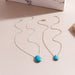 Wholesale Turquoise Water Drop Necklace JDC-NE-Weny023 NECKLACE 纹颖 Wholesale Jewelry JoyasDeChina Joyas De China