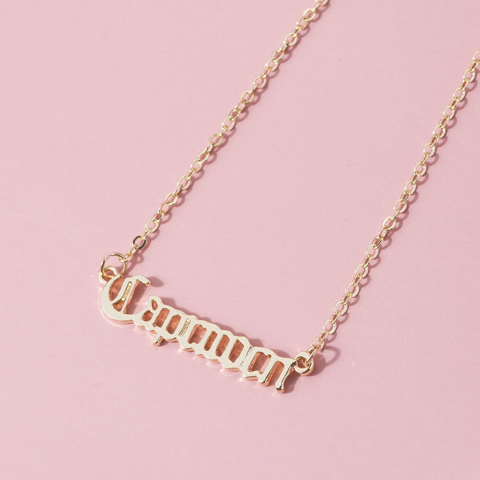 Wholesale twelve constellation alloy necklace JDC-NE-YiD008 Necklaces 宜达 Wholesale Jewelry JoyasDeChina Joyas De China