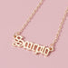 Wholesale twelve constellation alloy necklace JDC-NE-YiD008 Necklaces 宜达 Wholesale Jewelry JoyasDeChina Joyas De China