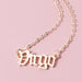 Wholesale twelve constellation alloy necklace JDC-NE-YiD008 Necklaces 宜达 8-Virgo Wholesale Jewelry JoyasDeChina Joyas De China