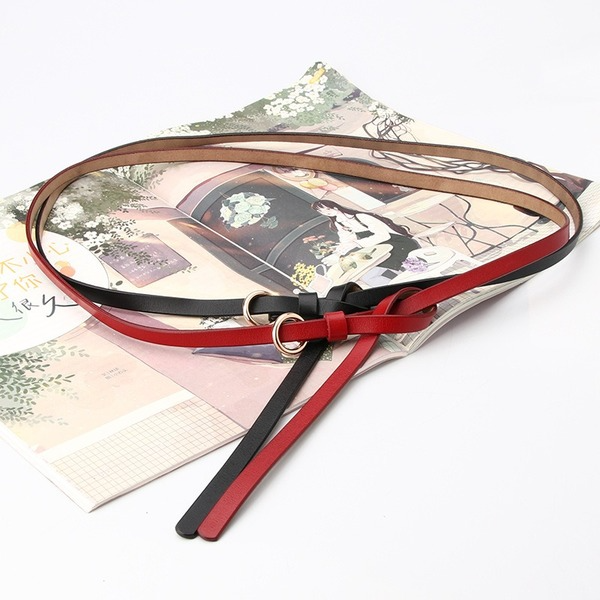 Bulk Jewelry Wholesale two layers of leather thin Womenbelt JDC-WB-syc018 Wholesale factory from China YIWU China