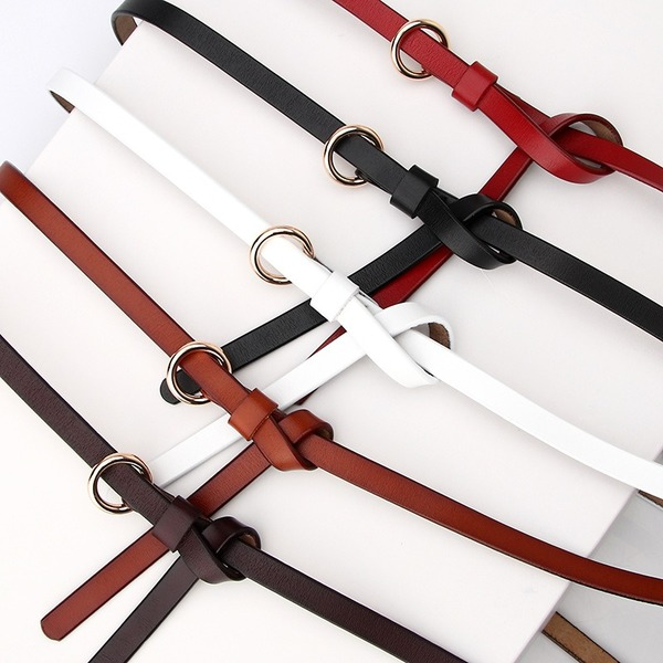 Bulk Jewelry Wholesale two layers of leather thin Womenbelt JDC-WB-syc018 Wholesale factory from China YIWU China