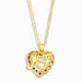 Wholesale two-petal diamond-encrusted Mother's Day Necklace JDC-NE-AOS012 Necklaces 翱昇 Wholesale Jewelry JoyasDeChina Joyas De China