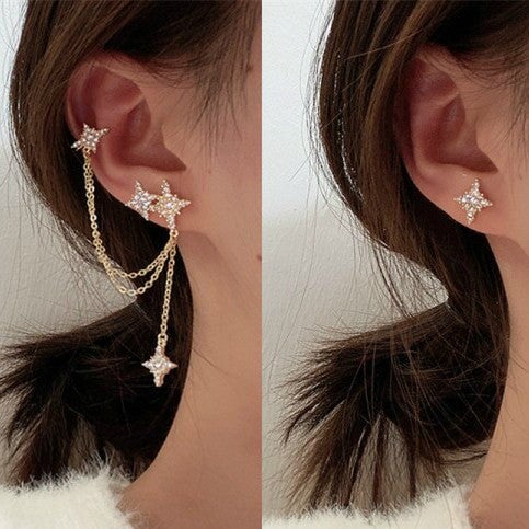 Wholesale ultra glitter diamond set meteor alloy earrings JDC-ES-ruil001 Earrings 瑞列 Wholesale Jewelry JoyasDeChina Joyas De China
