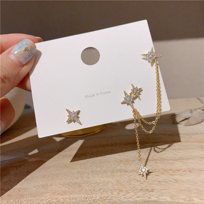 Wholesale ultra glitter diamond set meteor alloy earrings JDC-ES-ruil001 Earrings 瑞列 Wholesale Jewelry JoyasDeChina Joyas De China