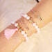 Wholesale Unicorn Pineapple Alloy Beaded Bracelet JDC-BT-A034 Bracelet 妙雅 01 pink 3438 Wholesale Jewelry JoyasDeChina Joyas De China