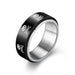 Wholesale vacuum titanium steel rotating ring JDC-RS-Dingc012 Rings 顶潮 Wholesale Jewelry JoyasDeChina Joyas De China