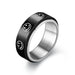Wholesale vacuum titanium steel rotating ring JDC-RS-Dingc012 Rings 顶潮 smile 6 Wholesale Jewelry JoyasDeChina Joyas De China