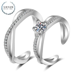 Wholesale Valentine's Day Sterling Silver Ring JDC-RS-BLX080 Rings 宝来兴 Wholesale Jewelry JoyasDeChina Joyas De China