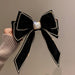 Wholesale velvet diamond-encrusted pearl bow hairpin JDC-HC-BaoY001 Hair Clips 宝钰 Wholesale Jewelry JoyasDeChina Joyas De China