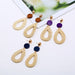 Wholesale vintage bamboo rattan hand-woven earrings JDC-ES-ManY001 Earrings 满溢 Wholesale Jewelry JoyasDeChina Joyas De China