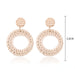 Wholesale vintage bamboo rattan hand-woven earrings JDC-ES-ManY001 Earrings 满溢 Wholesale Jewelry JoyasDeChina Joyas De China