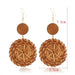 Wholesale vintage bamboo rattan hand-woven earrings JDC-ES-ManY001 Earrings 满溢 Wholesale Jewelry JoyasDeChina Joyas De China