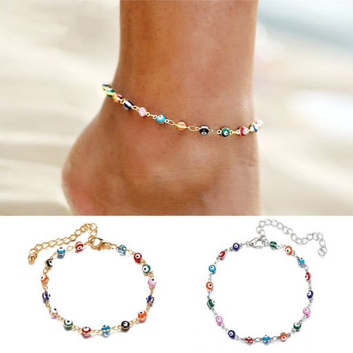 Bulk Jewelry Wholesale vintage bohemian style color eye anklet JDC-AS-F325 Wholesale factory from China YIWU China