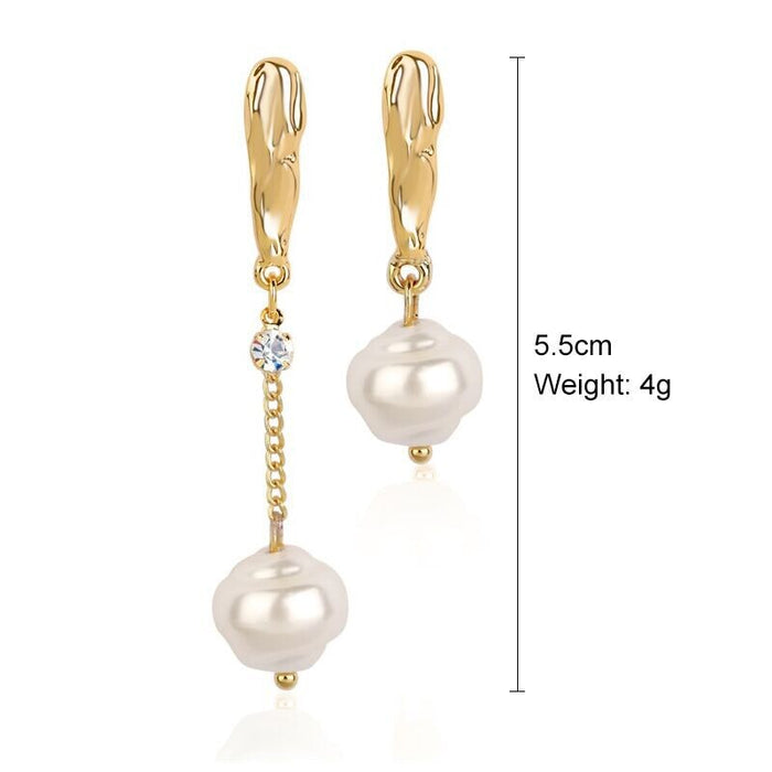 Wholesale vintage court style pearl stud earrings JDC-ES-ManY002 Earrings 满溢 10 Wholesale Jewelry JoyasDeChina Joyas De China