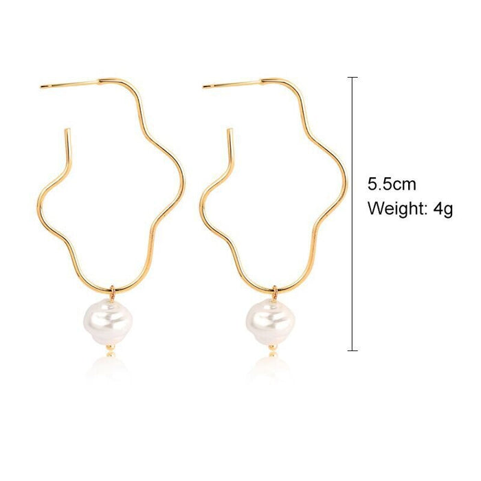 Wholesale vintage court style pearl stud earrings JDC-ES-ManY002 Earrings 满溢 13 Wholesale Jewelry JoyasDeChina Joyas De China