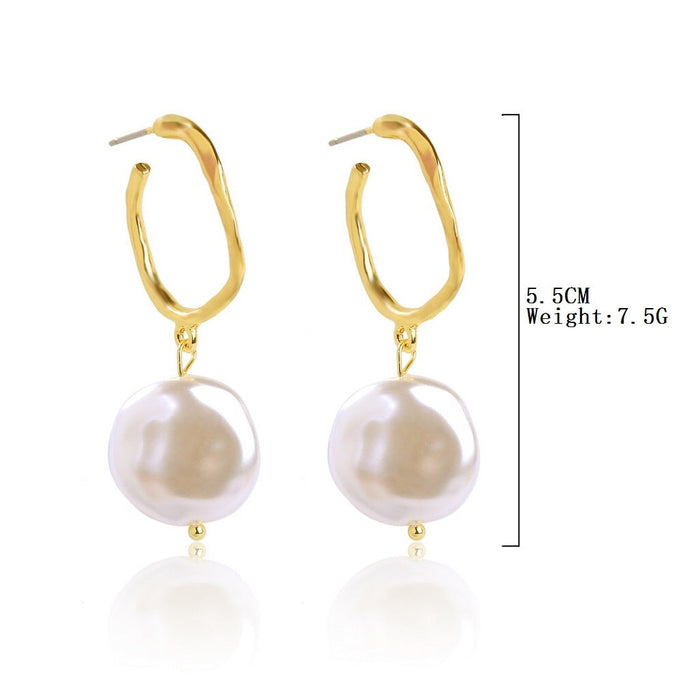 Wholesale vintage court style pearl stud earrings JDC-ES-ManY002 Earrings 满溢 15 Wholesale Jewelry JoyasDeChina Joyas De China