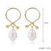 Wholesale vintage court style pearl stud earrings JDC-ES-ManY002 Earrings 满溢 18 Wholesale Jewelry JoyasDeChina Joyas De China