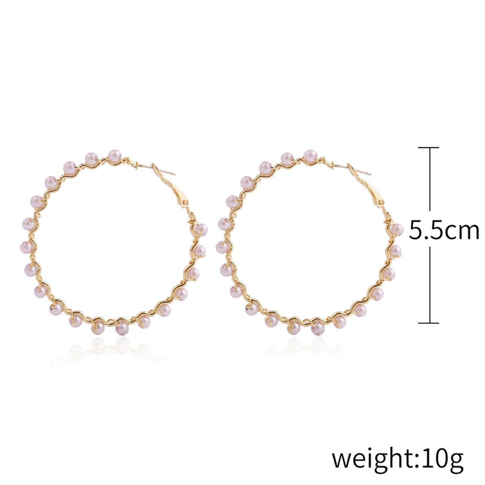Wholesale vintage court style pearl stud earrings JDC-ES-ManY002 Earrings 满溢 19 Wholesale Jewelry JoyasDeChina Joyas De China
