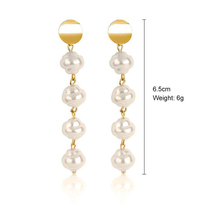 Wholesale vintage court style pearl stud earrings JDC-ES-ManY002 Earrings 满溢 9 Wholesale Jewelry JoyasDeChina Joyas De China