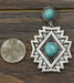 Wholesale vintage diamond turquoise earrings JDC-ES-saip035 Earrings 赛蒲 1 Wholesale Jewelry JoyasDeChina Joyas De China