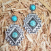 Wholesale vintage diamond turquoise earrings JDC-ES-saip035 Earrings 赛蒲 Wholesale Jewelry JoyasDeChina Joyas De China