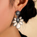 Wholesale vintage flower water drop turquoise earrings JDC-ES-saip030 Earrings 赛蒲 Wholesale Jewelry JoyasDeChina Joyas De China